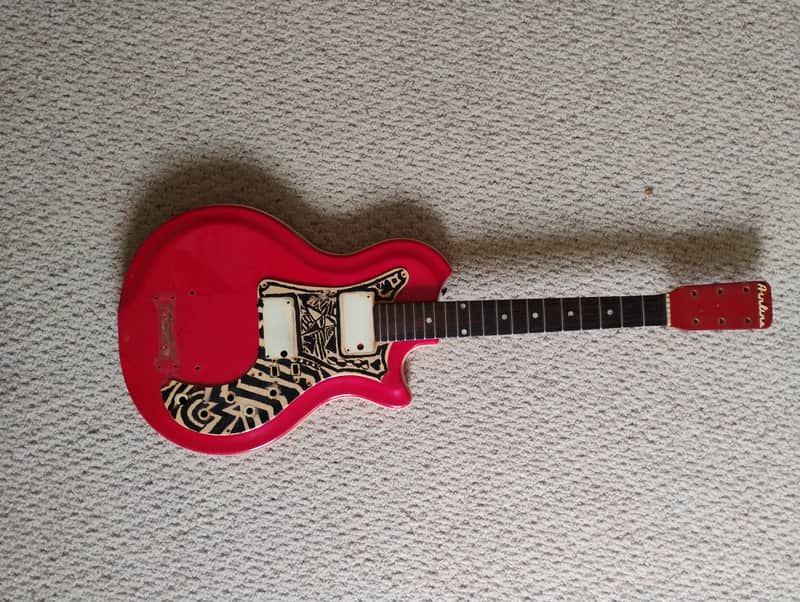 1964 Airline Supro Res-o-glass Husk Vintage Cool! Rare Excellent neck and frets, Luthier parts project restoration 1960s 60s 64 image 1