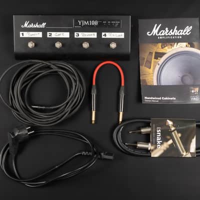 2011 Marshall YJM100 Yngwie Malmsteen Signature with Marshall 1960AHW 100 Cab - Black | Made in UK Limited Edition Handwired Plexi Half Stack 2-Channel 100-Watt Guitar Tube Amp Head Top Cab Power Attenuator image 16