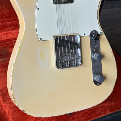 1967 Fender Telecaster Olympic White Custom Color All Original with CITES image 1