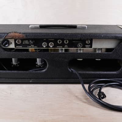Fender Black Panel Bandmaster 40-Watt 2-Channel Guitar Amp Head 1967 image 4