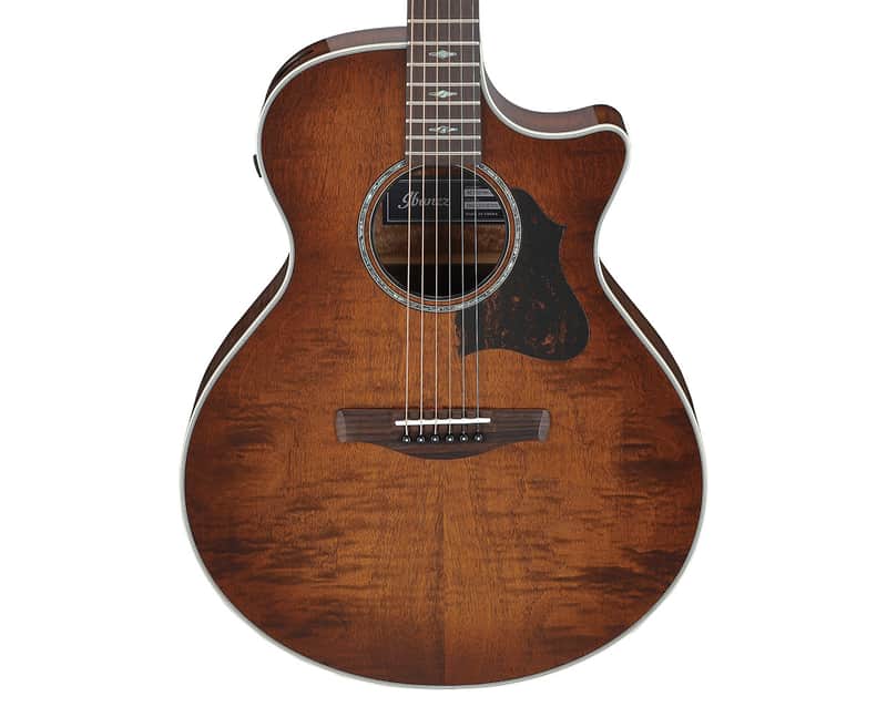 Used Ibanez AE340FMHMHS Grand Auditorium A/E Guitar - Mahogany Sunburst image 1