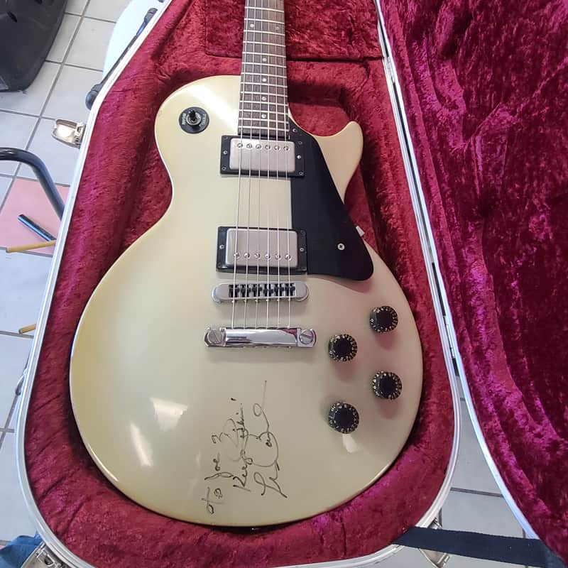 Gibson Les Paul Silver streak 1982 - greenish silver image 1