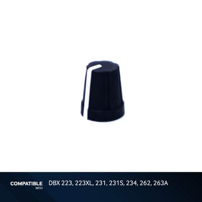 DBX Black Knob with White Line for 223, 223XL, 231, 231S, 234, 262, 263A image 1