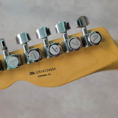 Fender 2016 American Elite Telecaster w/Noiseless Pickups - Aged Cherry Sunburst - Hardshell Case Included image 3