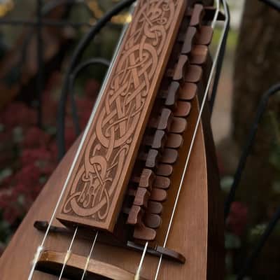 Hurdy-Gurdy With Pickup - 24 Keys - 6 string - Ukrainian Lira Hurdy Gurdy Electric Acoustic Excellent New image 3
