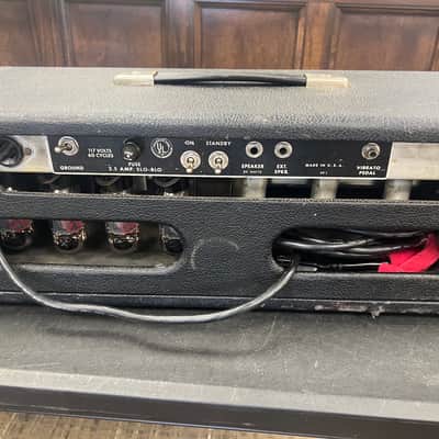 1966 Blackface Fender Showman Amplifier Head Vintage Amp image 5