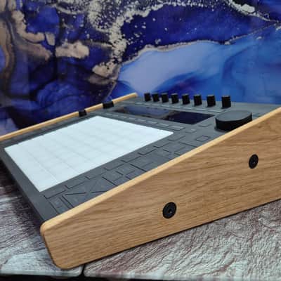 Ableton Push 3 Stand – Solid Oak Wood Synth Stand – 15° Angled Desktop Stand – Handmade Studio Gear Accessory image 4