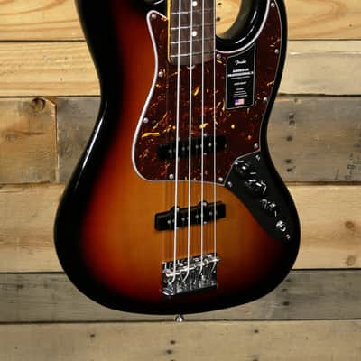 Fender  American Professional II Jazz Bass 3-Color Sunburst w/ Case & Rosewood Fretboard image 1
