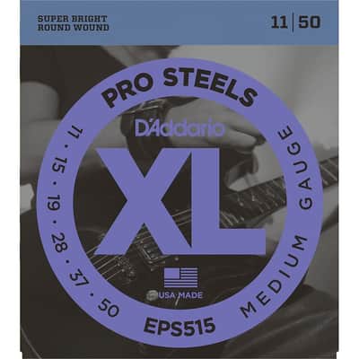 D'Addario EPS515 ProSteels Electric Guitar Strings Medium 11-50