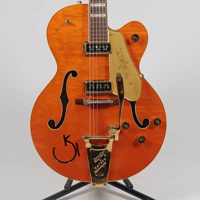 Gretsch 2024 Vintage Select Edition '55 Chet Atkins Hollow Body with Bigsby, Vintage Orange Stain Lacquer w/ OHSC, Used image 1