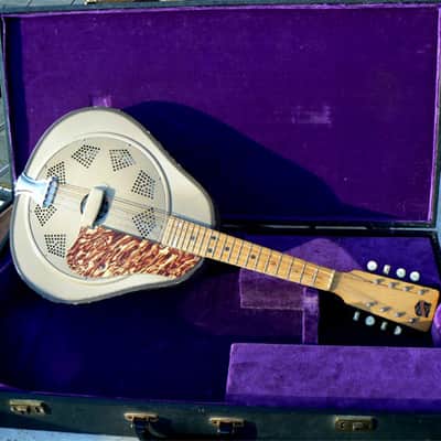 1929 National Triolian Mandolin: Rare First Year Example, Palm Tree Seascape, Exceptionally Fine Original Condition, Natural Reverb! image 12