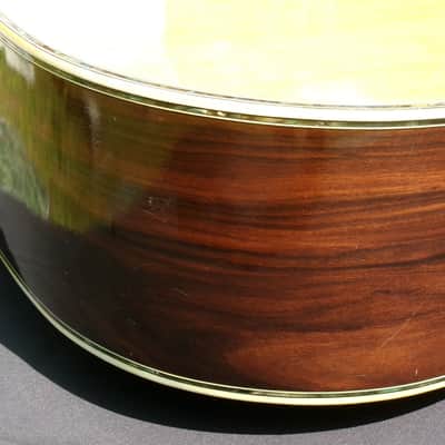 1980 Yairi YW-600 Dreadnought Guitar New Jacaranda Natural+vintage Hard Case image 11