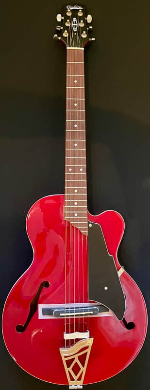 Vox VGA-3PS Giulietta Acoustic Archtop with Built-In Electronics 2010s - Trans Red image 1