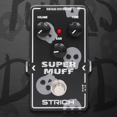 STRICH Distortion Guitar Pedal, Morpher Distortion, Super Muff Analog, Tight, Classic Crunch 80s Metal, True Bypass for Electric Guitar, White and Black image 3