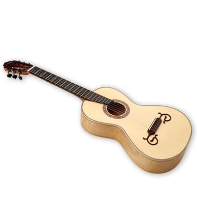 Gosila All Solid Classical Guitar Solid Engleman top Solid Flamed Maple back and sides Okoume neck Ebony fingerboard Including a Wooden Case image 5