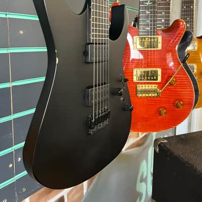 Ibanez RGRTB621 Iron Label Black Flat 2022 Electric Guitar image 3