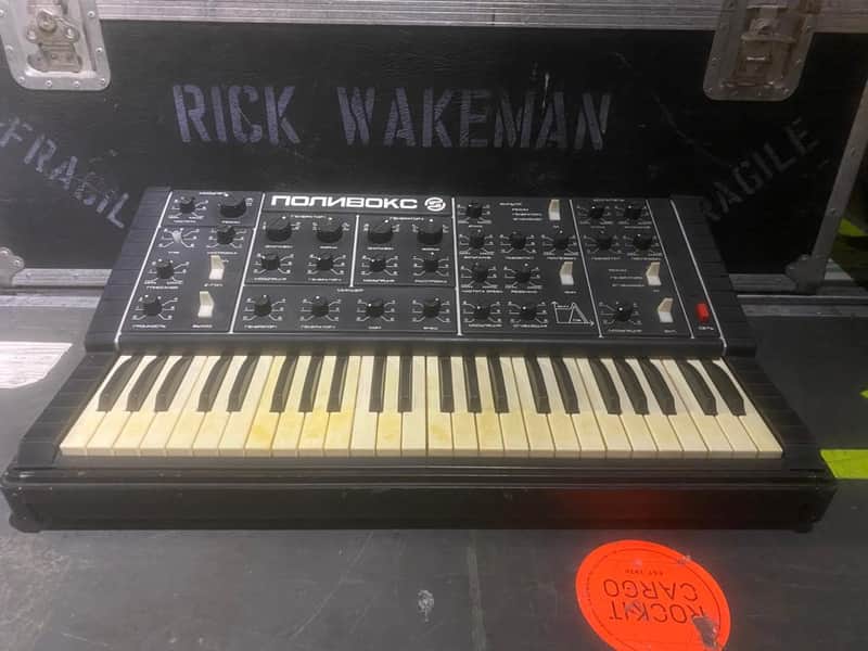 Polivoks Synth Owned and Used by Rick Wakeman of YES 1980 Black image 1