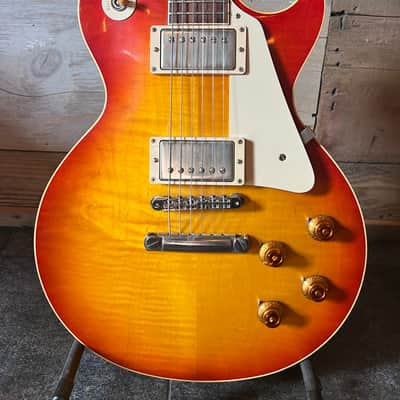 Gibson Custom Shop Les Paul 1958 Reissue Plaintop VOS 2013 Washed Cherry R8 image 1