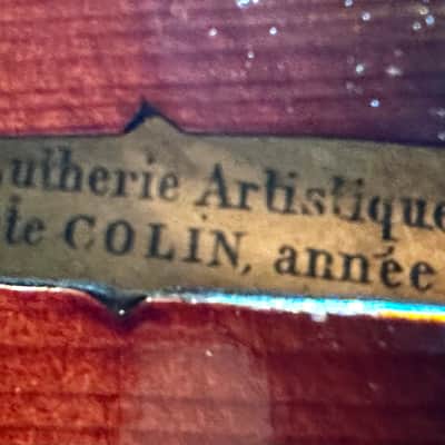 Jean-Baptiste Colin Violin, 1909 Mirecourt, France image 12