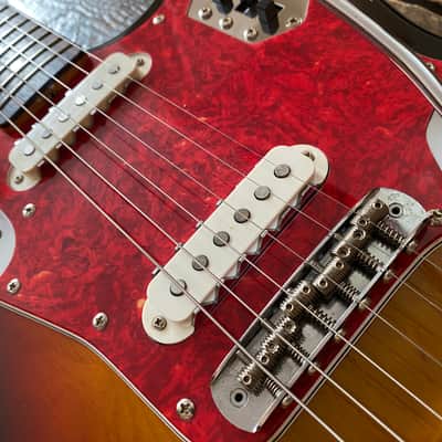 Fender Japan Very Clean 1993 Jaguar '66 Reissue MIJ N-Serial Grunge Era Three Tone Sunburst image 8