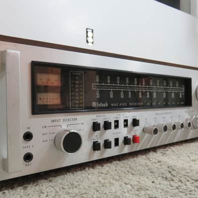 Vintage 1970s McIntosh Mac 4100 AM-FM Stereo Receiver 75-100W Wood Panel image 6