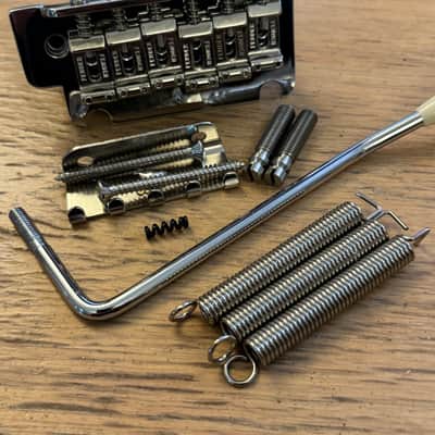 Fender Player II Modified USA Saddles Stratocaster Tremolo Bridge Full Assembly Springs Arm Pivot Screws MIM American Strat image 5