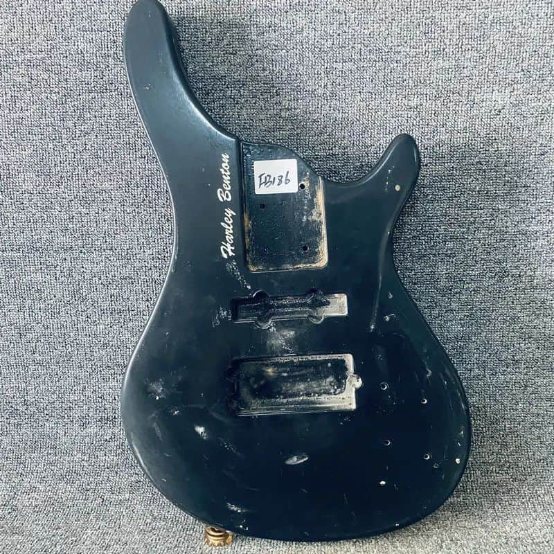 Black Harley Benton 5 or 6 String Bass Body for Active Build image 1