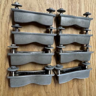 Set Of 8 Ludwig Nickel Plated Bow Tie Classic Lugs Pre serial WFL Jazz Fest Buddy Rich Etc image 6