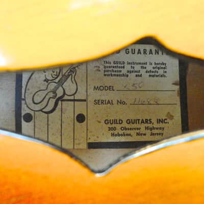 1959 Guild X-50 Archtop Vintage Electric Guitar Sunburst P-90 image 6