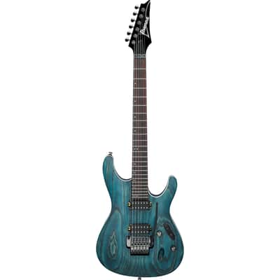 Ibanez S520AH S Standard 6-String Electric Guitar - Cosmic Blue Stained Flat image 2