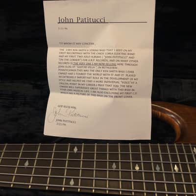 Ken Smith 6 string 1985 Owned by John Patitucci image 10