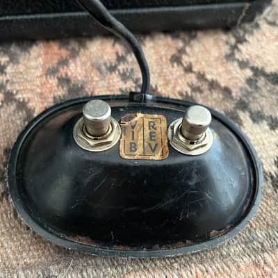 Vintage 1965 Fender USA Deluxe Reverb '60s Blackface Combo Tube Electric Guitar Amp 1960s image 24