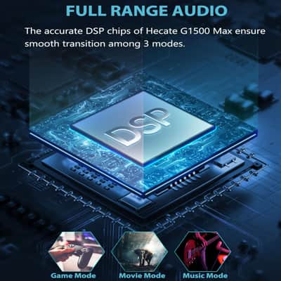 Edifier G1500 MAX 2.1 Computer Speakers System, 60W Hecate Gaming Speakers with Subwoofer Line Out, RGB Light, Bluetooth 5.3, USB, Type-C, 3.5mm AUX Input, Black image 4