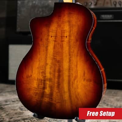 Taylor 214ce-K SB Plus Grand Auditorium Acoustic/Electric Guitar - Sunburst with Aerocase image 2