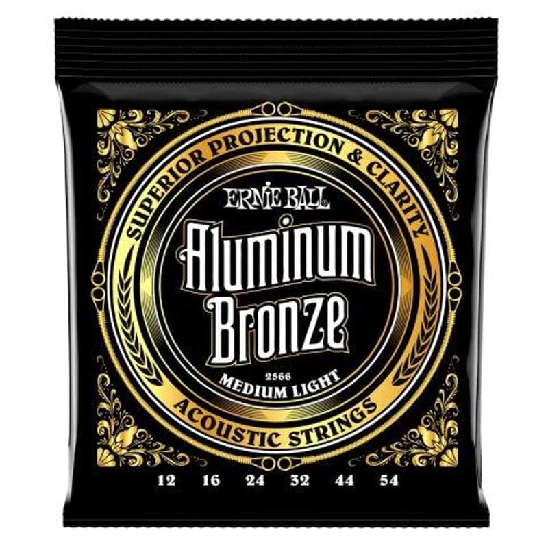 Acoustic Guitar String Set Alum/Br Medium Light 12/54 image 1