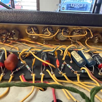 1968 Fender Silverface Twin Reverb Drip Edge 2x12 JBLS image 10
