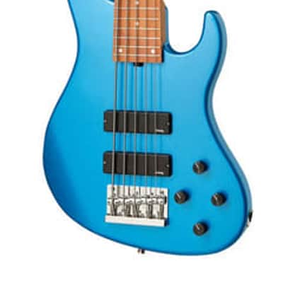 Sadowsky MetroExpress 5-String 24-Fret Modern Bass Roasted Maple Fingerboard 5-String Solid Ocean Blue Metallic High Polish image 8