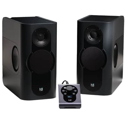 Kii THREE System DSP-Controlled Active Monitor - Pair with Controller, FineTouch Dark Grey image 1