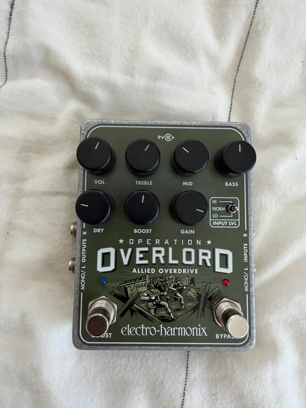Electro-Harmonix Operation Overlord Allied STEREO Overdrive pedal image 1