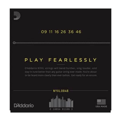 D'Addario NYXL 9-46 Carbon Steel Alloy - Electric Guitar Strings image 2