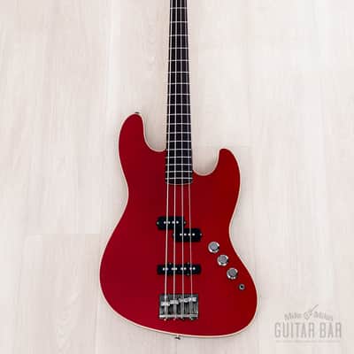 2011 Fender Aerodyne Jazz Bass AJB-DX Candy Apple Red PJ, Japan MIJ image 2