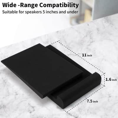 Studio Monitor Isolation Pads, High Density Monitor Foam for 5 Inch Speakers (Pair) image 2