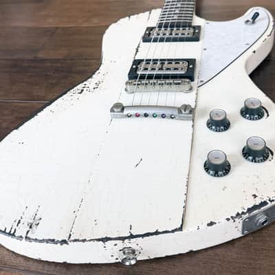 Rock N Roll Relics Revenge Modern Offset Electric Guitar Aged Olympic White 251966 image 3