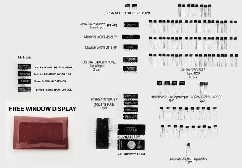 ***EXTENDED** rare parts Kit for RE909 RE-909/ + FREE WINDOW DISPLAY image 1