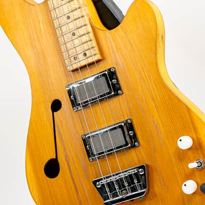 Malinoski Nero Bass #398 – 30" Short Scale Hollowbody with Handwound Type14HB Pickups image 3