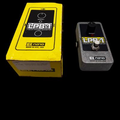 Electro-Harmonix LPB-1 Nano Linear Power Booster Preamp 2006 - Present - Black / Yellow / Gray X5684 image 1