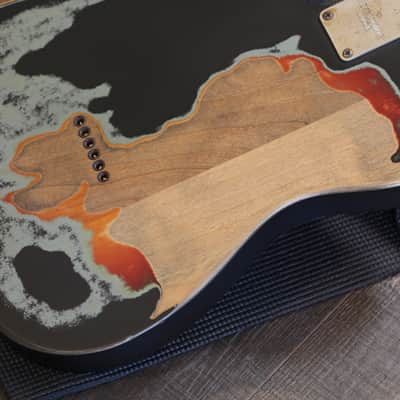2007 Fender Artist Series Joe Strummer Telecaster MIM Electric Guitar Black Relic + OHSC image 16