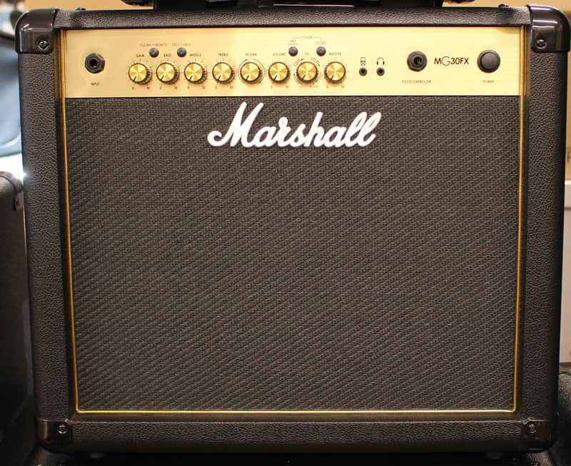 Marshall Gold MG30GFX 30 Watt Guitar Amplifier Combo Black image 1