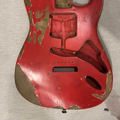 Fender Stratocaster Body 1962 - Fiesta Red refin image 1