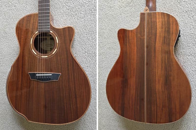 Washburn Comfort G55CE Koa Acoustic Electric Guitar, Natural Finish, New Gig Bag image 1